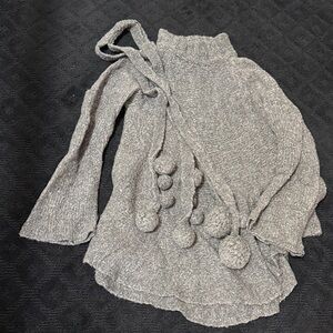 Boston Proper Gray Textured Sweater